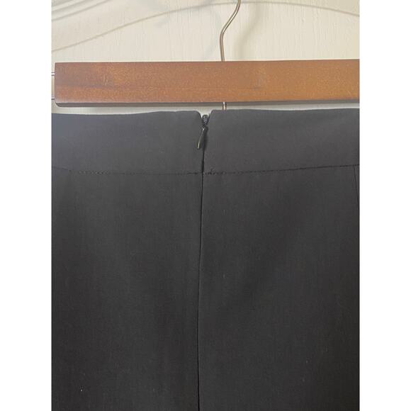 Larry Levine Black Layered Cross Ruffle A-line Mini Skirt Women's Size 22 - Picture 4 of 6